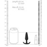 Shots Toys Plug en silicone Slim Butt 7.5 x 2cm Noir